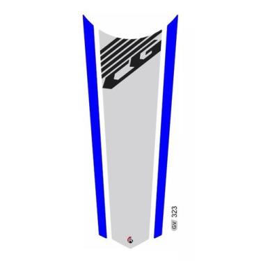 Imagem de Adesivo Faixa  Gravata  Tanque Resinado Cg Honda 323 - Resitank