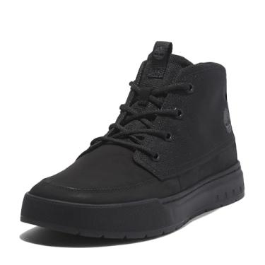 Imagem de Timberland Tênis masculino Maple Grove Mid Lace-Up, Nobuck blackout, 7 Wide