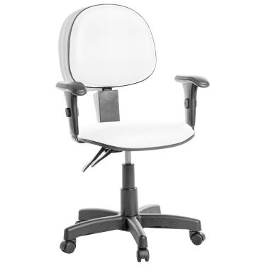 Imagem de Cadeira Ergonômica Executiva Com Braço Rv Cor Branco