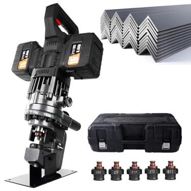 Imagem de Soco hidráulico de alta velocidade - 10T 1400W elétrico, ciclo de 2-3s, 5 matrizes (6,5-20,5 mm), baterias 2×6Ah, design portátil