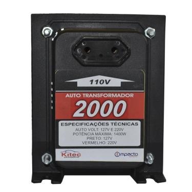 Imagem de Auto Transformador 2000va - 1400w - 110/220V - Kitec