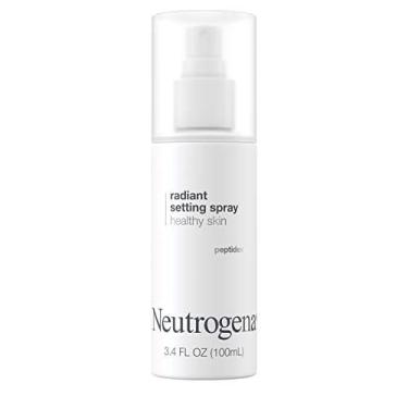 Imagem de Neutrogena Healthy Skin Radiant Makeup Setting Spray, Long-Lasting, Formulado com Antioxidantes & Peptídeos Face Sem Peso Configurando névoa para apar