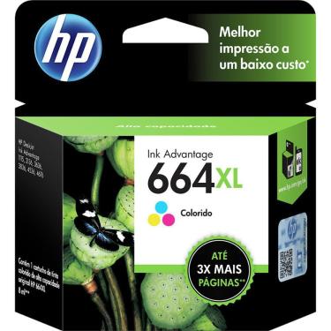 Imagem de Cartucho HP 664XL Colorido Original F6V30AB para HP Deskjet 2136 2676 3776 5076 5276