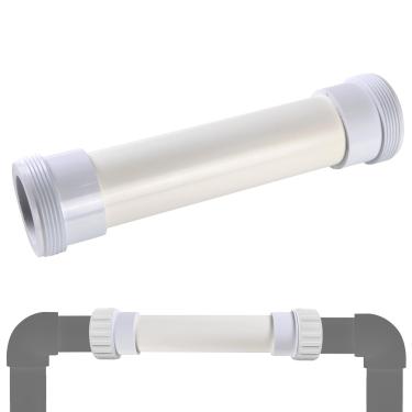 Imagem de EverCrystal Célula de sal falsa - Tubo de bypass de célula de sal adequado para Hayward Salt Cell Dummy Bypass, estende a vida útil do gerador de cloro de sal, tubo de desvio de inverno