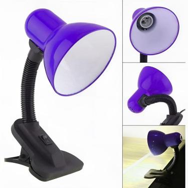 Imagem de Luminária De Mesa Luatek Articulada Presilha Bivolt - Roxo