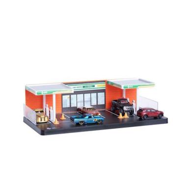 Imagem de Expositor Posto de Gasolina 1/64 The King of Boxes Hotwheels