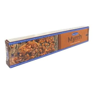 Imagem de Incenso Meditação Massala Myrrh Mirra Satya Cx c 12 Var - Lua Mística 