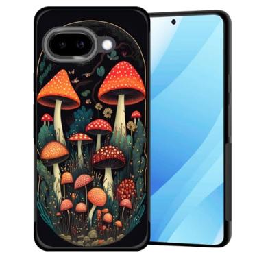 Imagem de BFUKVOU Capa para Pixel 9a, policarbonato rígido + TPU macio, antiderrapante, ultrafina, capa protetora à prova de choque para Google Pixel 9a de 6,3 polegadas 2025, Magic Mushroom