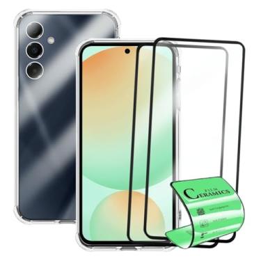 Imagem de Kit Capa Capinha Anti Impacto + 2 Películas Ceramica 9D Para Samsung Galaxy S24 FE