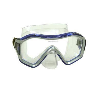 Imagem de Kit 3 Máscaras Mergulho, Snorkel, Apneia Rio Fun Dive, Transp, Azul