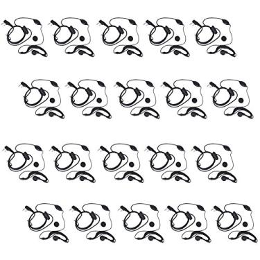 Imagem de Tenq Pacote com 20 fones de ouvido microfone para rádio bidirecional Baofeng Uv-5r 666s 777s 888s