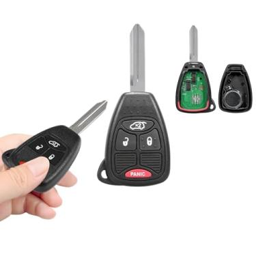Imagem de Boxonly OHT692427AA 315 MHz Controle remoto de entrada sem chave de substituição para Dodge Avenger 2008-2014 Jeep Liberty 2008-2012 Chrysler PT Cruiser 2006-2010 4 botões com chave de porta