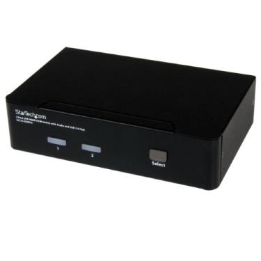Imagem de Interruptor StarTech.com porta USB HDMI KVM com áudio, USB 2.0, Preto, 2 Port | 1 Monitor