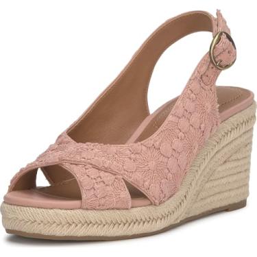 Imagem de Lucky Brand Sandália feminina Cyrila Wedge, Renda Bellini, 34