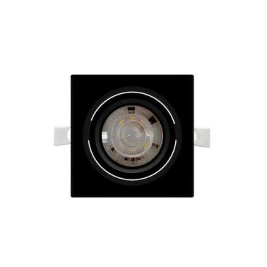 Imagem de Spot embutir taschibra quadrado alltop led 10w 6500k par30 preto