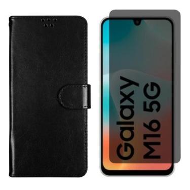 Imagem de Capa Carteira + Pel Gel Privativa Compativel Para Galaxy M16 - Generic