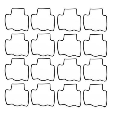 Imagem de Carcaça de vedação inferior do carburador (borracha) compatível com ZX750H ZX750L ZX750J ZX75P ZX750 ZX 750 H L J P (16 peças)