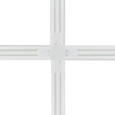 Imagem de Conector Emenda Llum Tipo X Para Trilho Eletrificado Bivolt Branco