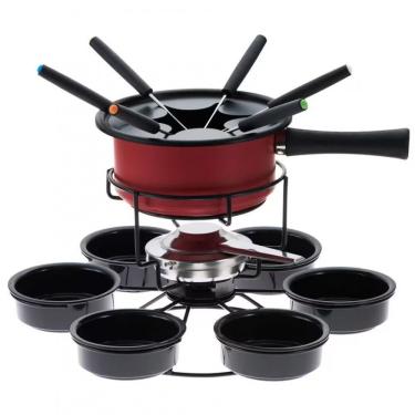 Imagem de Aparelho De Fondue Giratório Forma Aspen 16 Peças Vermelho