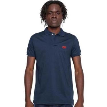 Imagem de Camisa Polo Masculina Ecko Plus Size Azul Marinho EK292-Masculino