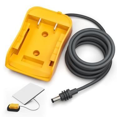 Imagem de RVBOATPAT Cabo De Alimentação Starlink Mini 3,28 Pés Para Bateria 20 V, Adaptador Direto Cc 18Awg