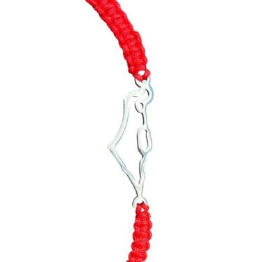 Imagem de Pulseira Minha Terra, Vermelha e Prateada, Bijuteria Israel - Da Terra