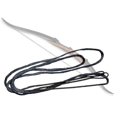 Imagem de SAMICK SPORTS Substituição de corda de arco Dacron para arco recurvo tradicional e arco longo - tamanhos 12, 14, 16 fios - tamanhos de comprimento 44-70 polegadas