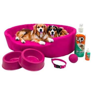Imagem de Kit Cama Europa Pet Grande Educador Xixi Sim/Não para Cachorro (Rosa)