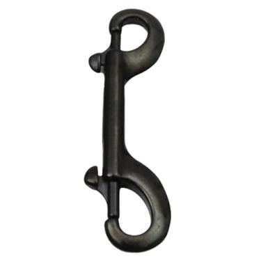 Imagem de menolana Fivela de fecho de pressão com parafuso de extremidade dupla para mergulho BCD Scuba Metal Marine Chain Clip Fastener para balde de ração agrícola, 100 Mm Preto
