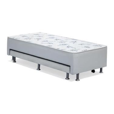 Imagem de Cama Box Conjugada Solteiro Cori Espuma D28 com Colchão Auxiliar Espum