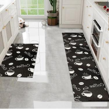 Imagem de Jogo Tapete Cozinha Antiderrapante 48x60 48x120 Oa Ptk Vr - IDEALIZA, 