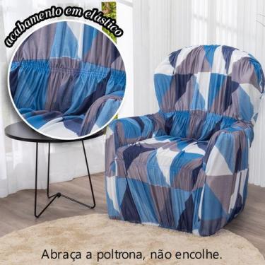 Imagem de Capa de Poltrona do Papai 1 lugar Malha Gel Elasticada Estampada - Len
