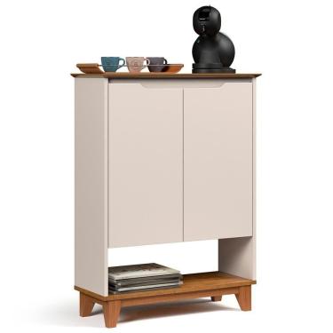 Imagem de Aparador Cantinho Do Café 2 Portas 68cm Hall Flow Off-freijó - Ej Móveis