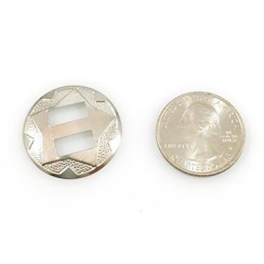 Imagem de Conchos 1" Western Star Steel NP Silver Finish 30 peças