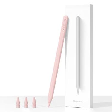 Imagem de Caneta Stylus para iPad 2018-2023, carregamento rápido de 14 minutos para Apple Pencil, iPad Pencil com rejeição de palma, sensibilidade de inclinação, compatível com iPad 6-10, iPad Mini 5/6, iPad