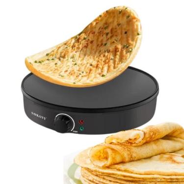 Imagem de Crepeira Elétrica Sokany Ideal P/ Panquecas Crepes E Tapioca - bbless