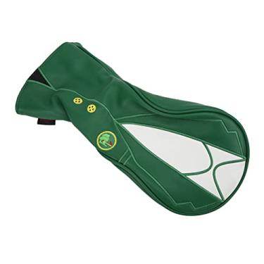 Imagem de KIMISS Kimiss Waterspert e Elegante Cabeça de Golfe de Couro PU Elegante Com Decote Elástico, Forro Espesso Macio, Placa de Matrícula de Clube Digital Rotável e Design Exclusivo de Jaqueta Verde -