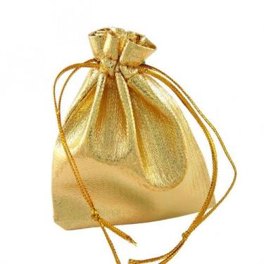 Imagem de Saquinho de Lame 9x12 Dourado - Yasmin Embalagens