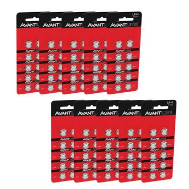 Imagem de kit 100 Baterias Alcalina Lr44 1.5v Cod: 408300018-10 Avant Use