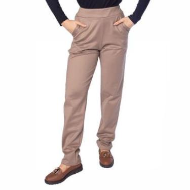 Imagem de Calça Feminina Bruna e Bia Reta Madri Caqui-Feminino