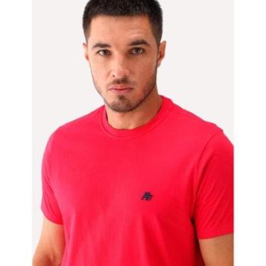 Imagem de Camiseta Aeropostale Embroidered Black Logo NYC A87 Vermelha-Masculino