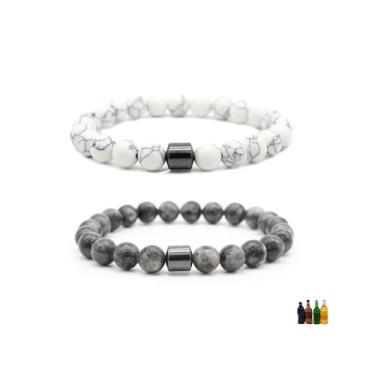 Imagem de bike8 Pulseira antiálcool para homens e mulheres, conjunto de pulseiras para parar de beber álcool e ansiedade, joias, One Size, Pedra, Sem Pedra Preciosa