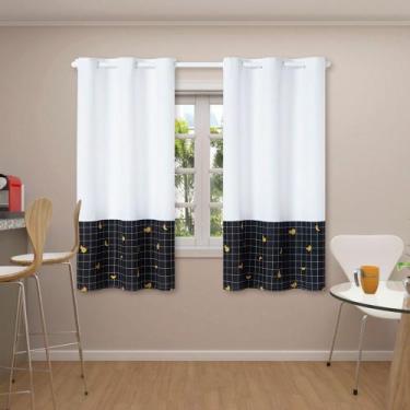 Imagem de Cortina para Cozinha 2,20m X 1,45m Ilhós Estampada  - CASA DONA, Amare