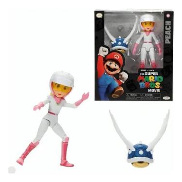 Imagem de Boneca Articulada Peach Casco Azul 4266 Super Mario Sunny