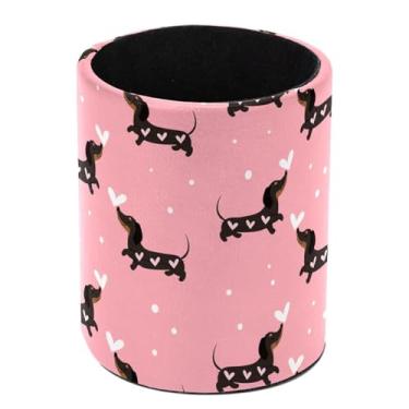 Imagem de Porta-lápis de mesa, organizadores de canetas de cães e corações Dachshund para mesa, artigos de papelaria, utensílios de papelaria, pote para escritório, escola, casa
