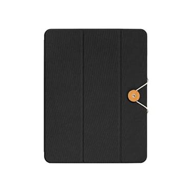 Imagem de Native Union W.F.A iPad Folio – Suporte minimalista dobrável para iPad e capa feita de materiais reciclados compatível com iPad Pro de 12,9 polegadas com fácil fixação magnética e design de botão e corda (preto)