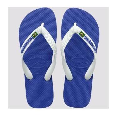 Imagem de Chinelo Havaianas Brasil Logo Branco, Azul, Azul naval, 2711, 39