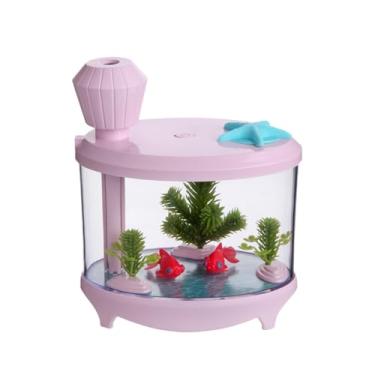 Imagem de KiBcsLic Umidificador Difusor de Aromas Decoração Umidificação Hidratante Mini Umidificador de Ar para SPA Desktop Home Studio Estudo, Rosa