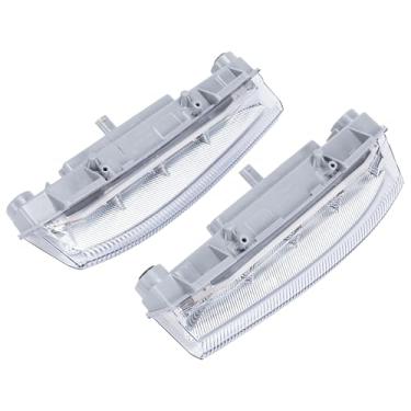 Imagem de Rldym Luz de neblina de circulação diurna DRL A2049068900, A2049069000 para Mercedes Benz C E SLK Class Fog Lamp 2049068900, 2049069000 (esquerda + direita)