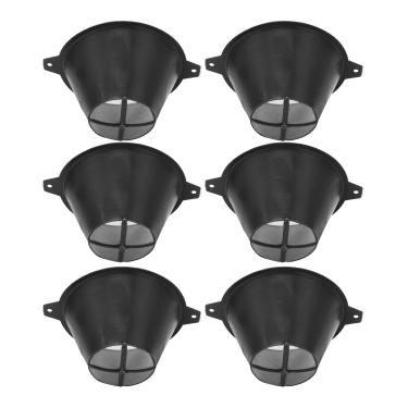 Imagem de lyrlody Filtro de Tinta Plástica, Funil de Filtro de Malha Fina, Conjunto de 6, 100 Mm de Diâmetro, Conveniente e Prático para óleo, Tinta à Base de água, Desperdício de Alimentos, Com Tira No Fundo
